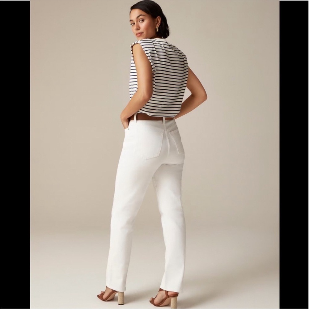 NWT J.Crew Classic Straight Jeans in White - Picture 3 of 10